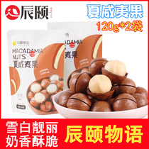 Chen Summers opening Hawaiian fruits 120g * 2 Bags with laughs cream Cream Milk Aroma Fried Stock Nuts Dried Fruits to Send Shell