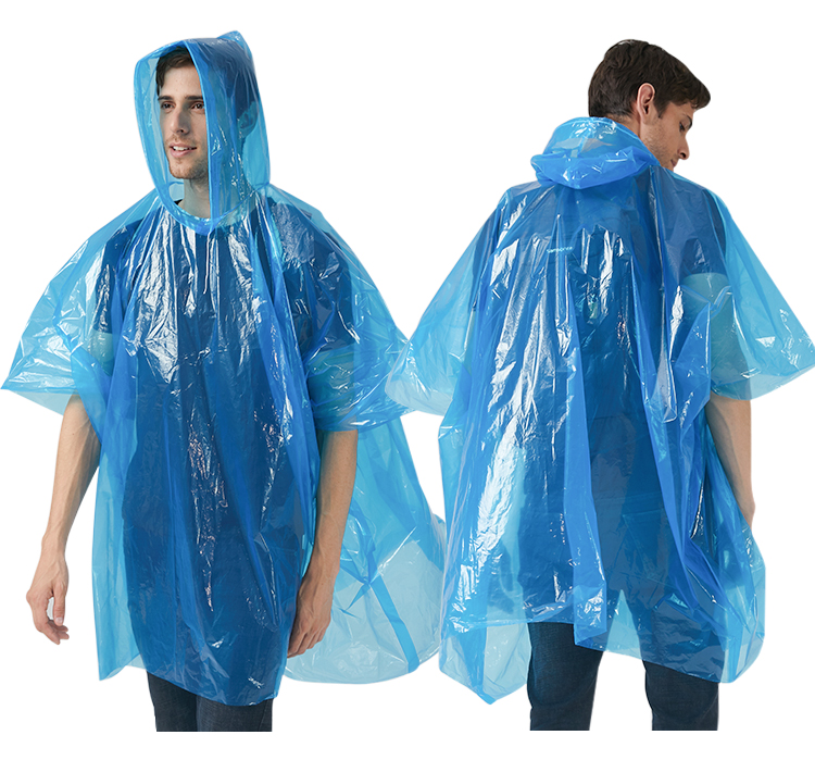 特厚一次性斗篷背包男女成人代驾旅游玩打水仗雨披漂流游乐园雨衣 - 图3