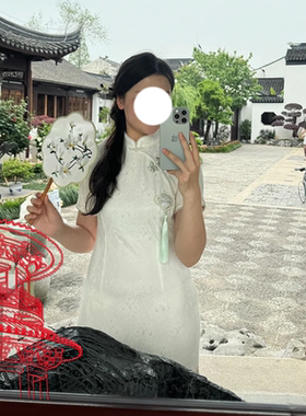 古镇庭院特色打卡亚克力古风落地镜面文旅景区游客全景合影道具镜