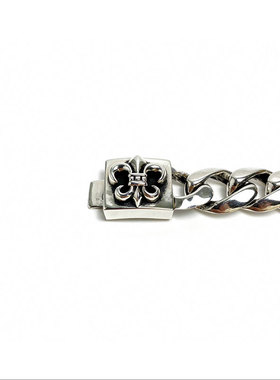 欧美潮流925银电镀男士手链