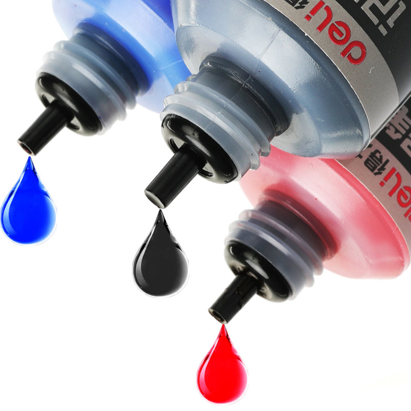 得力记号笔墨水大头笔补充液不可擦油性快递笔红蓝黑色速干笔批发,淘宝优惠券,粉丝福利购,淘宝优惠卷