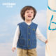 齐齐熊男童牛仔马甲儿童春秋外穿2025新款背心宝宝坎肩牛仔马夹潮