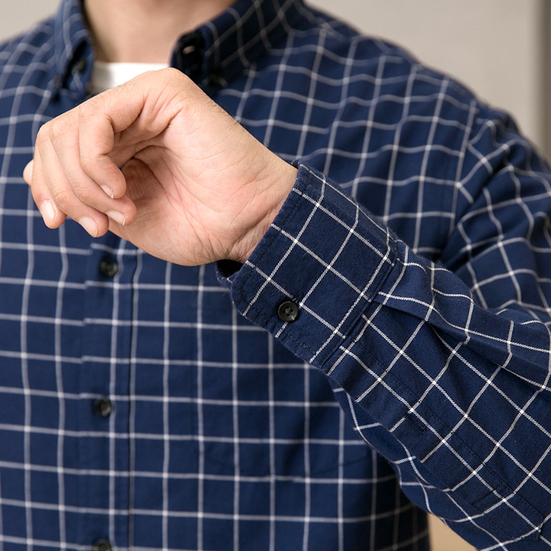 格慕施法兰绒磨毛男士长袖加绒衬衫 格慕施衬衫