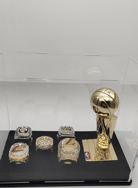 湖人科比库里詹姆斯雄鹿总冠军戒指球迷收藏送男生日礼物手办