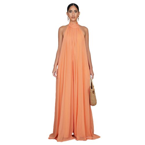 European fashion women jumpsuits long pants Wide-legged pant - 图3