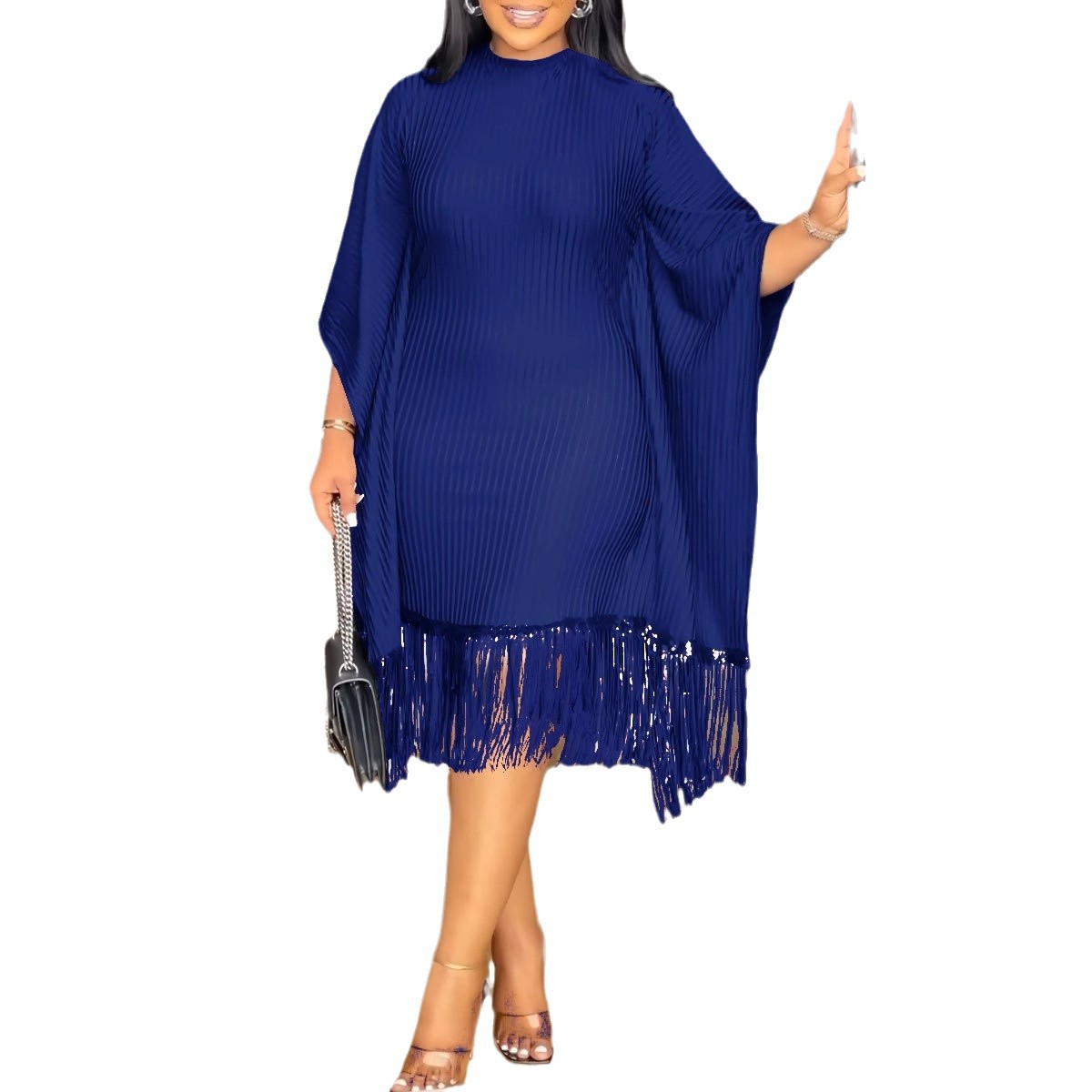 autumn winter dress for women big size dress new 大码秋冬裙 - 图3