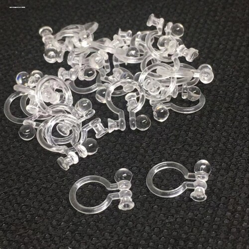 耳环耳钉改耳夹转换器无耳洞无痛透明隐形耳夹diyU型配件神器树脂 - 图0