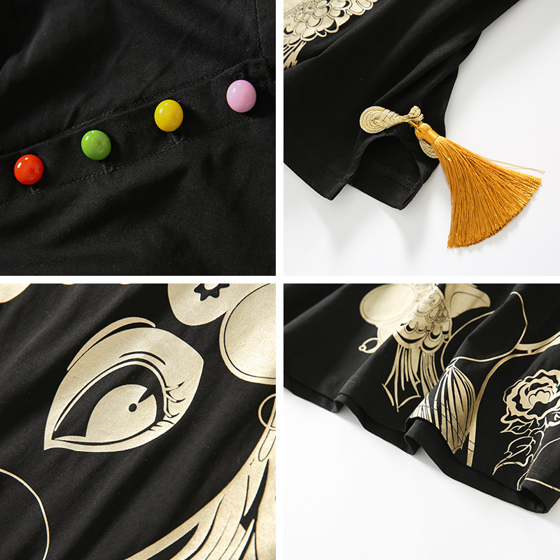 唐装夏装女旗袍改良汉服中国风t恤 jkjs上衣