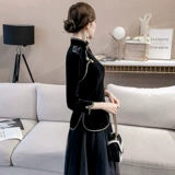 Демисезонное модное короткое ретро ципао, китайский стиль