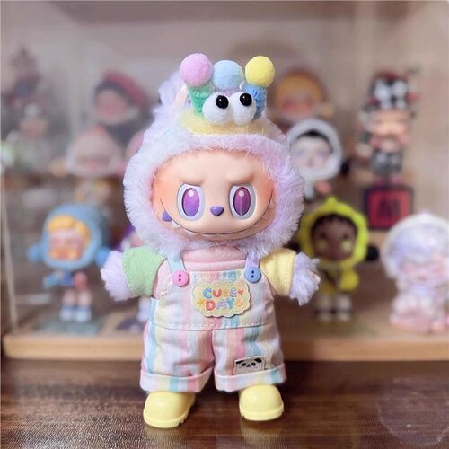 平静labubu3.0娃衣17cm公仔玩偶服装123代希望幸运拉布布衣服套装 - 图2