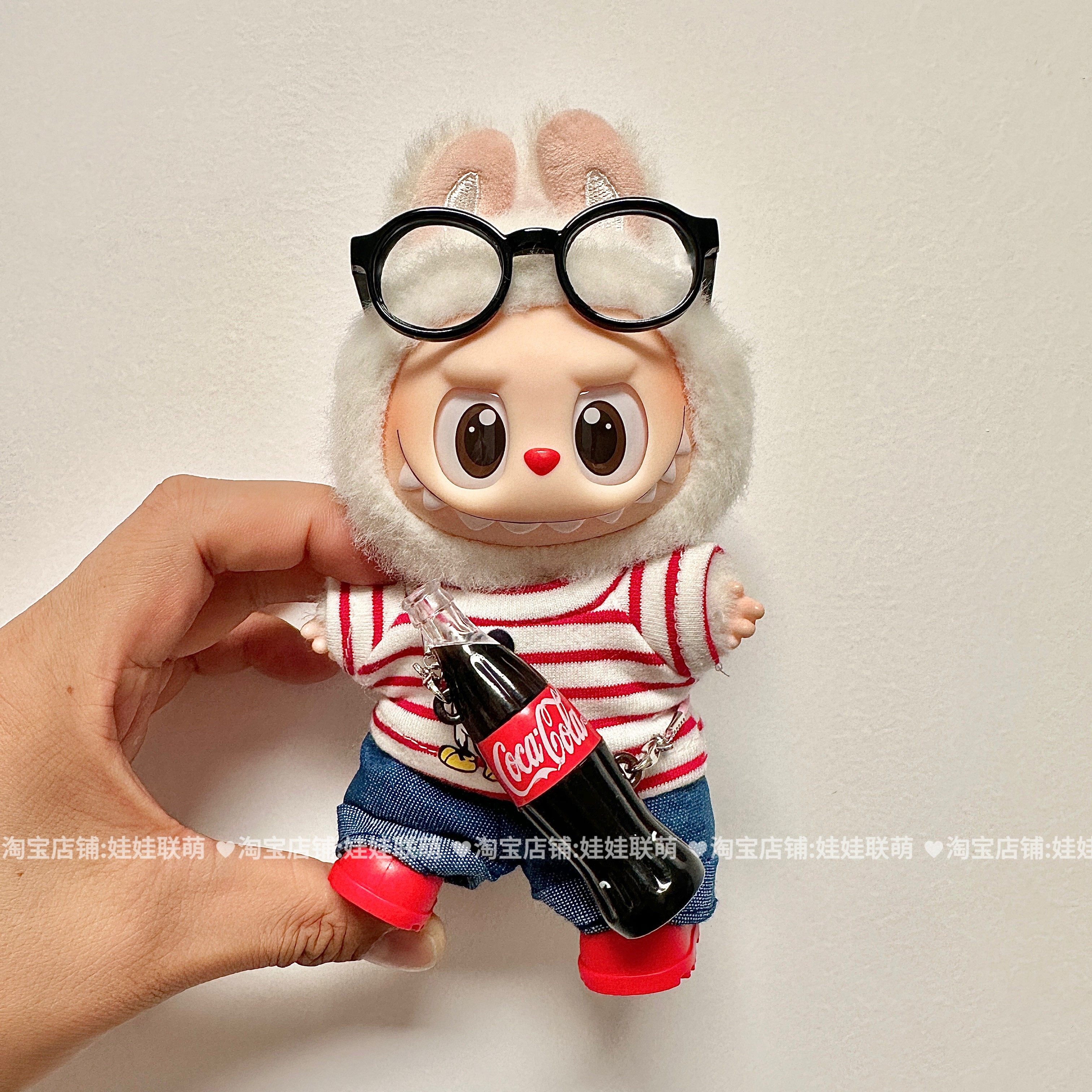 一二三代labubu坐坐娃衣挂件拉布布衣服盲盒玩偶抱婴袋裤子服装套,淘宝优惠券,粉丝福利购,淘宝优惠卷