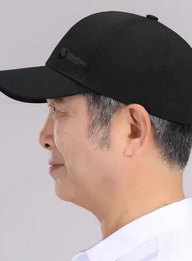 爸爸帽子男款中老年硬顶鸭舌帽