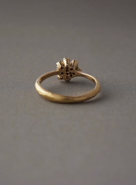 包税包邮日本代购noguchi法式经典款手工11粒钻石错落镶嵌戒指女