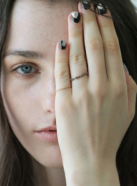 包邮日本代购noguchi棕色指环