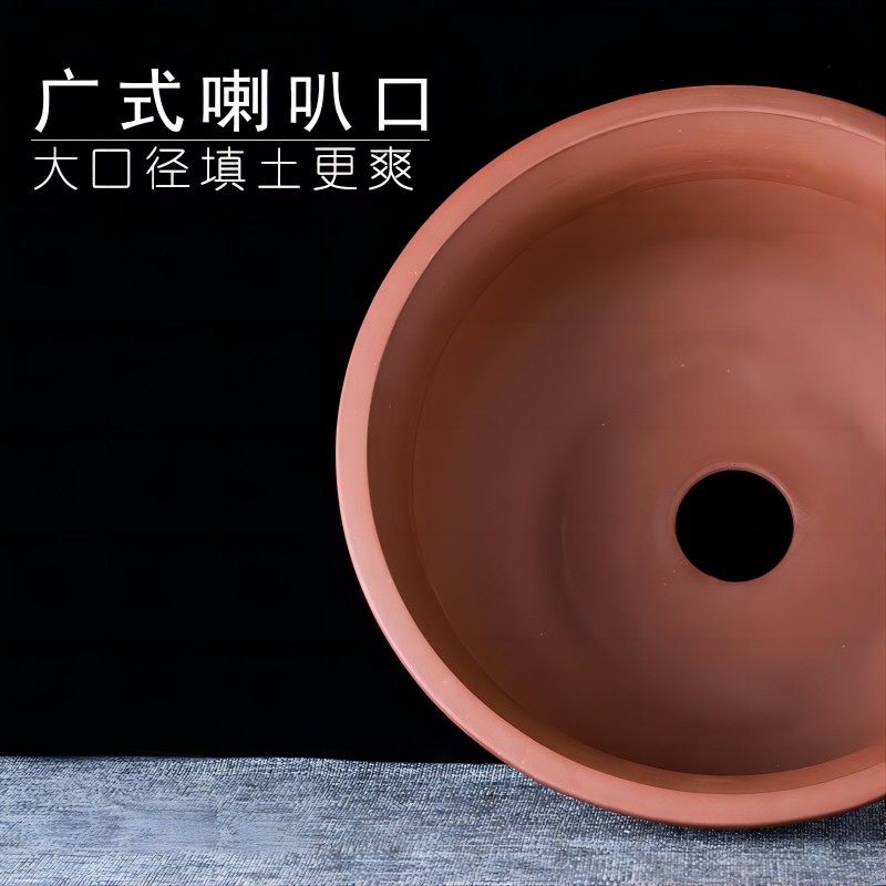 宜兴特大口径紫砂花盆绿植种菜种树圆形大碗盆超大号陶瓷小盆景盆,淘宝优惠券,粉丝福利购,淘宝优惠卷
