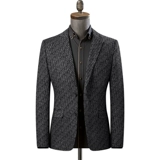 Демисезонный костюм, мужская трендовая куртка для отдыха, в корейском стиле, облегающий крой