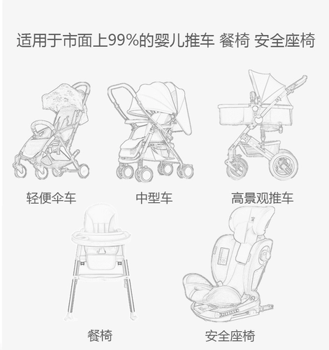 Коляска, зимняя универсальная подушка на четыре сезона, хлопковый стульчик для кормления с зонтиком, увеличенная толщина