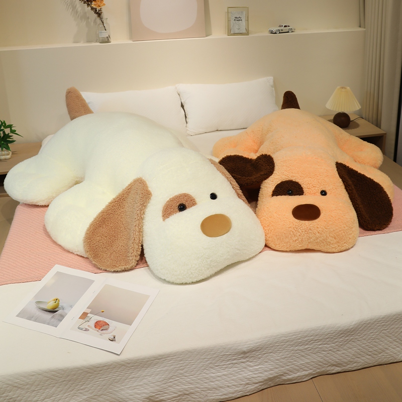 大号大耳朵趴趴狗毛绒玩具公仔玩偶女生睡觉抱枕布娃憨豆狗大抱枕 - 图0