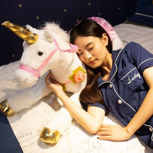 梦幻独角兽马骑做公仔玩偶少女心布娃娃儿童毛绒玩具女生儿童礼物 - 图1