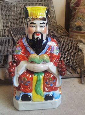 陶瓷五谷公稻谷爷稻草爷丰收公神农大地佛像神像摆件