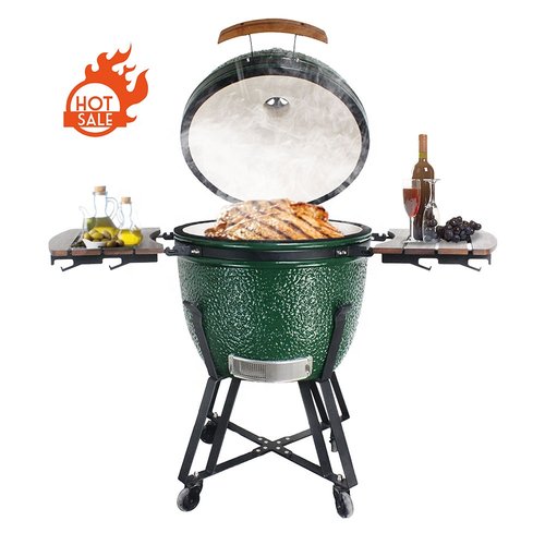 蛋型烧烤炉Barbecue Green Egg Kamado烤肉炉牛排烧烤架smoking-图2