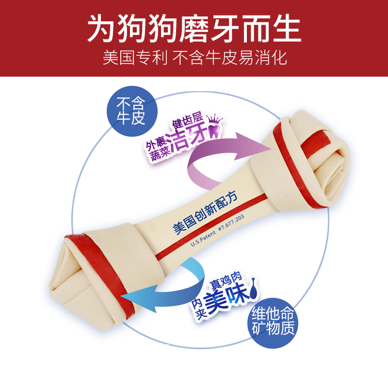 smartbones狗狗零食迷你洁齿骨磨牙棒宠物小型犬幼犬泰迪比熊咬胶