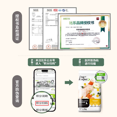 比乐狗粮守护者12kg官方旗舰店同款鸭肉梨紫薯成年幼年中大型犬粮 - 图3