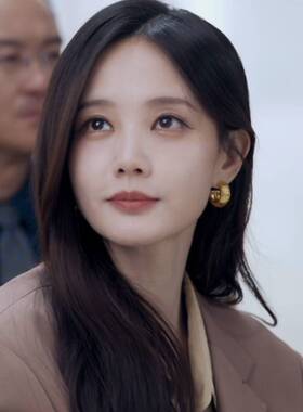 美人余李一桐余梦同款耳环女