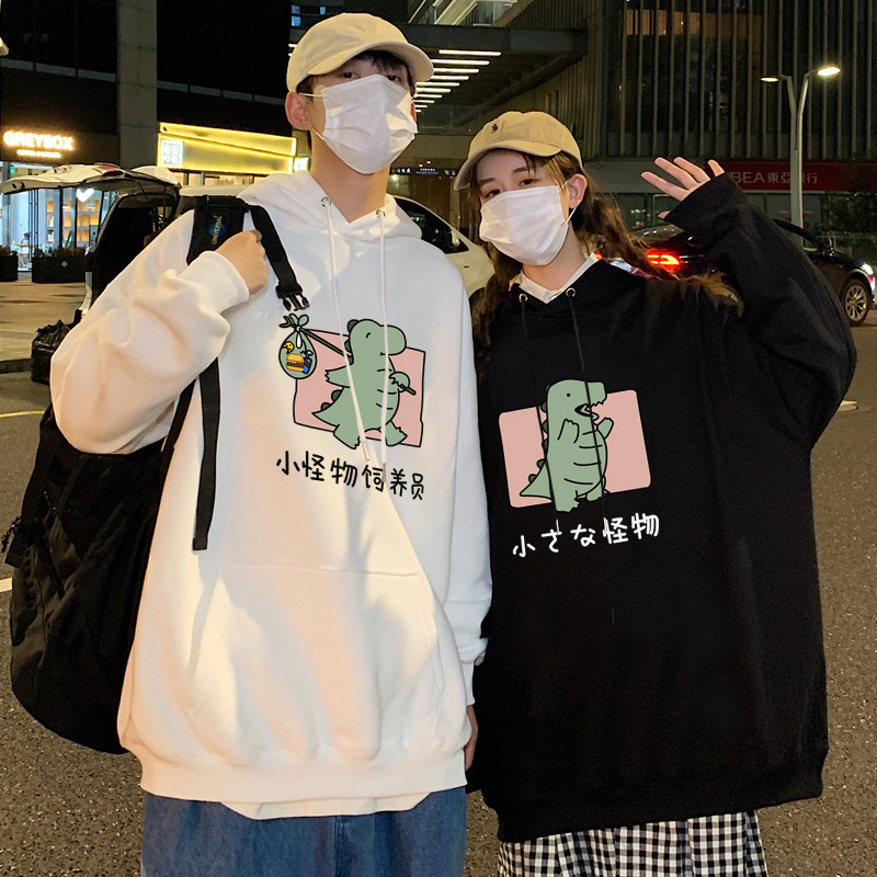 情侣装秋季小众设计感情侣版卫衣 低调的依恋卫衣/绒衫