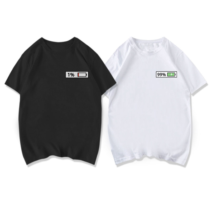 情侣装夏装小众设计感2020新款t恤 低调的依恋T恤