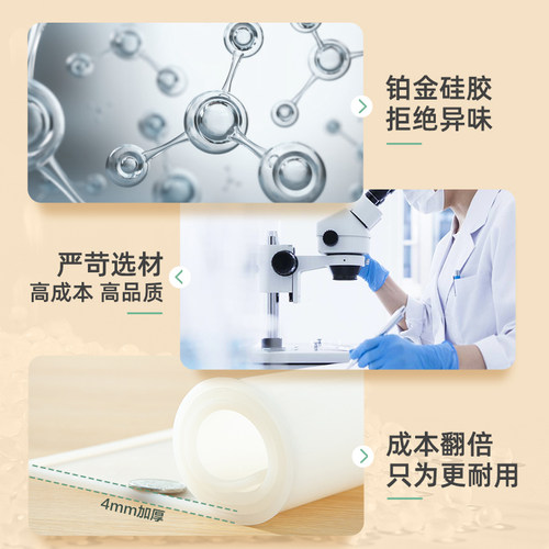 双枪揉面垫食品级硅胶垫加厚面板家用和面烘焙案板品牌防滑擀面垫 - 图2