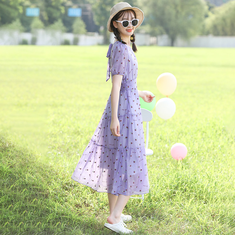 少女连衣裙夏装初中学生公主裙子 迅驰服饰专营连衣裙