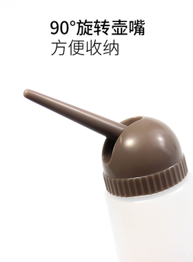 理发店烫发水瓶滴水壶药水瓶发廊专业工具塑料瓶歪嘴分装洗头滴瓶