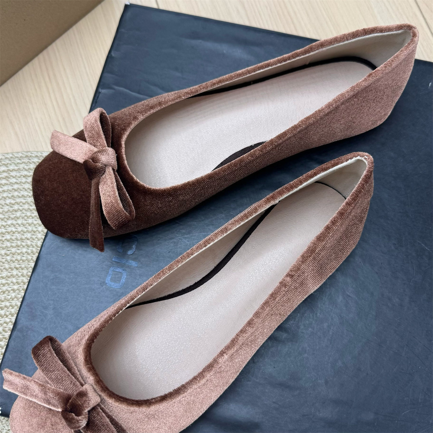 2026春新款法式复古方头软底芭蕾舞鞋蝴蝶结浅口单鞋一脚蹬平底鞋,淘宝优惠券,粉丝福利购,淘宝优惠卷