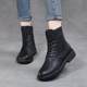 Women's genuine leather ankle boots Martin spring and autumn full soft sole