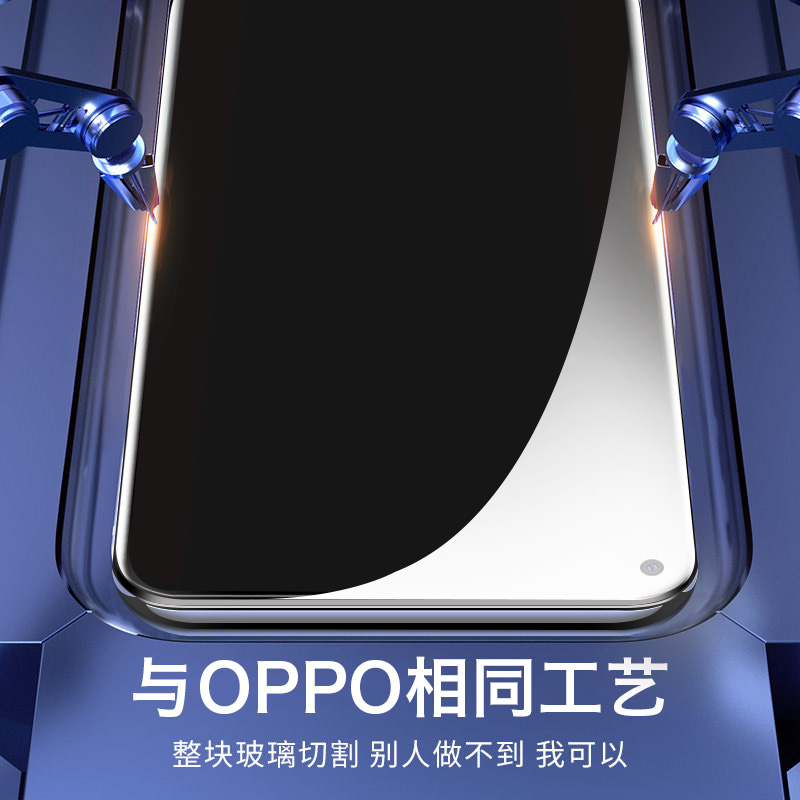 适用PENM00钢化膜防窥opporeno6pro+手机膜全屏覆盖opreno6pro十保护贴膜por屏保penmoo曲面屏oopp水凝软reon - 图3