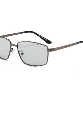 金属框日夜两用太阳镜长方形单梁