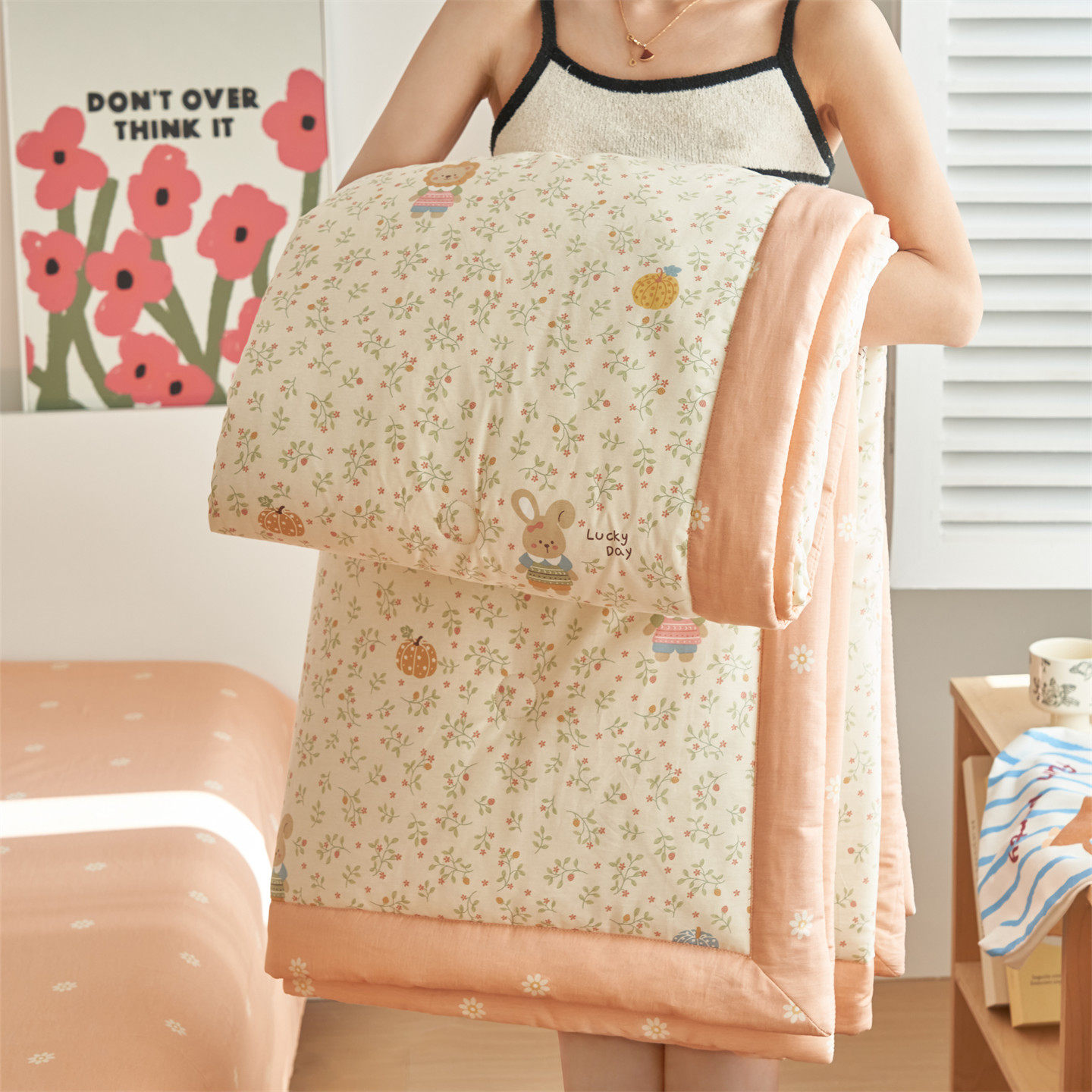 全棉夏被空调被夏凉被100%纯棉薄被子单人被芯新疆棉花棉被可机洗