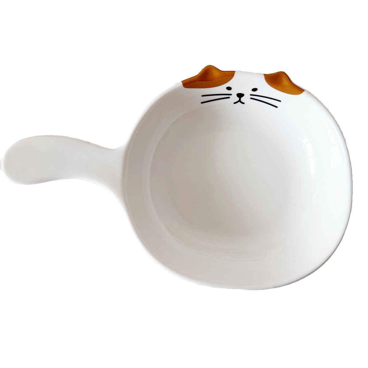 韩国ins猫咪陶瓷带把手柄盘子家用餐盘碗焗饭烤盘水果零食小菜碗,淘宝优惠券,粉丝福利购,淘宝优惠卷