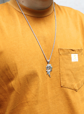 霸气风火焰男士复古配饰龙吊坠