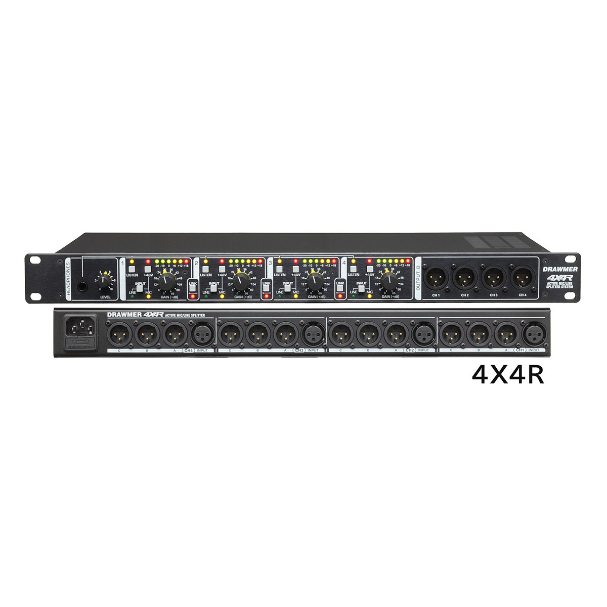 Drawmer 4X4R 四进十六出 话筒/信号分配器 监听控制器 - 图2