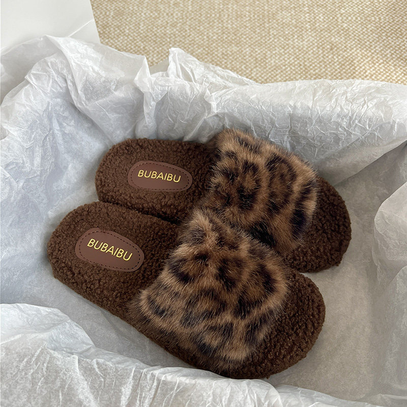 2025年时尚8826-1豹纹百搭外穿软底女拖鞋,淘宝优惠券,粉丝福利购,淘宝优惠卷