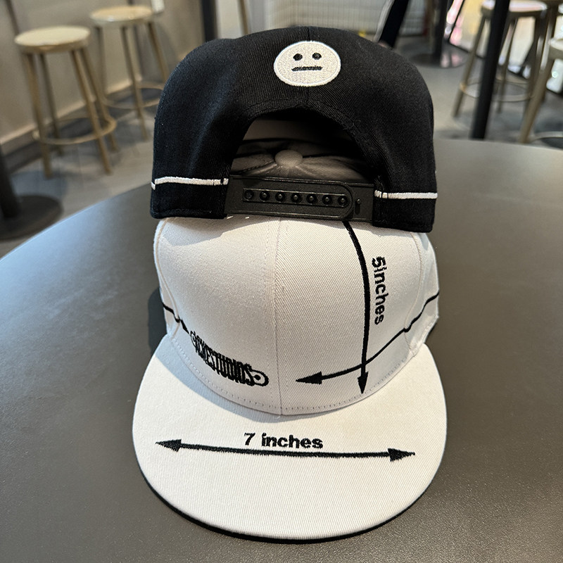 韩版嘻哈平沿帽子男女春夏青少年百搭板帽时尚字母箭头刺绣棒球帽,淘宝优惠券,粉丝福利购,淘宝优惠卷