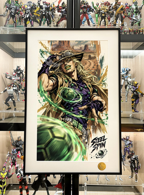 星空《涂鸦齐贝林》JOJO的奇妙冒险飙马野郎承太郎乔尼动漫装饰画