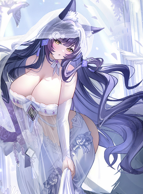 星空《婚礼武藏》信浓碧蓝航线Musashi游戏动漫电竞房卧室装饰画