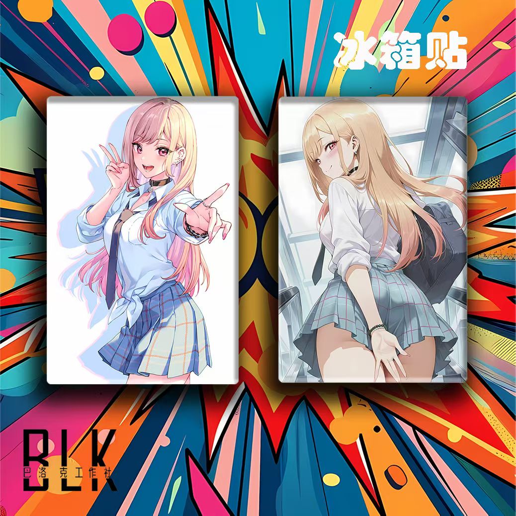 喜多川海梦Marin玛琳更衣人偶坠入爱河游戏动漫周边二次元冰箱贴 - 图1