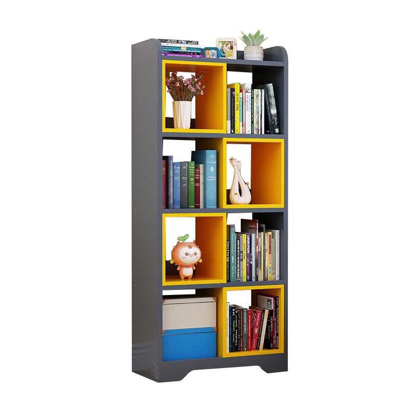 儿童书架落地置物架客厅一体靠墙学生家用实木书柜子简易绘本架,淘宝优惠券,粉丝福利购,淘宝优惠卷
