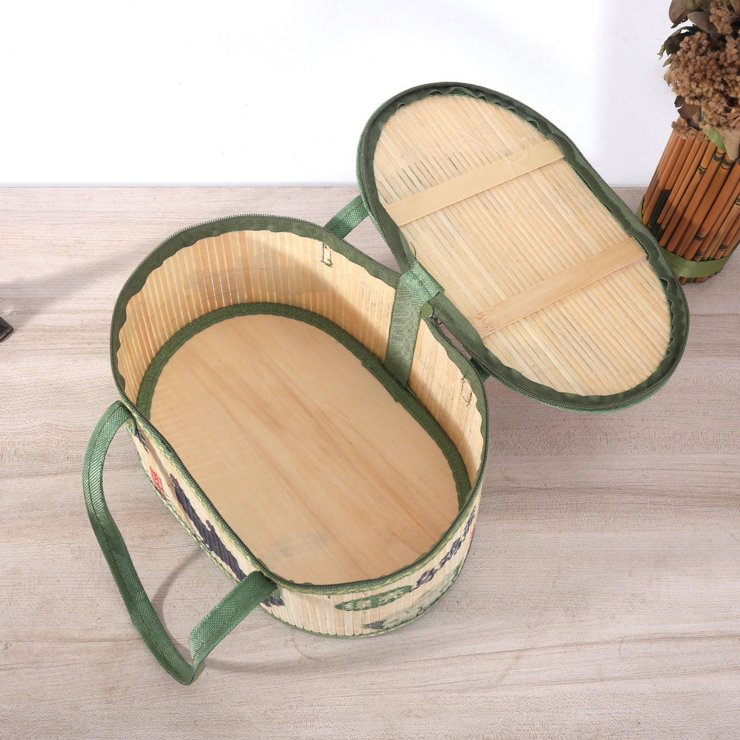 空盒子绿壳乌鸡蛋礼盒竹编手提椭圆竹制篮现货折叠竹篮筐篓,淘宝优惠券,粉丝福利购,淘宝优惠卷