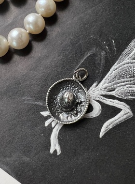 Amy’s 欧美古董首饰S925纯银吊坠银饰可爱手工银饰吊坠中古饰品