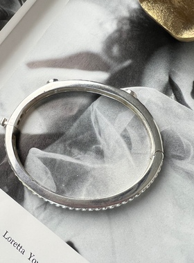 欧美纯银紫水晶手镯925